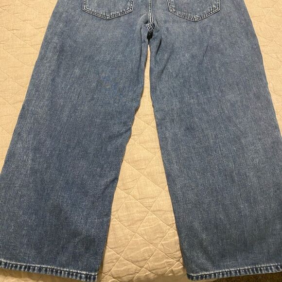 💼Like New Womens Express Original Wide Leg Cropped Jeans. - Picture 3 of 8